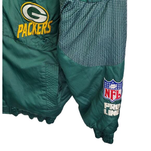 Vtg 90s NFL Pro Line Green Bay Packers Jacket Coat Sz XL Logo Athletic Full-Zip - Picture 5 of 16